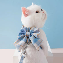 Load image into Gallery viewer, Cat Dog Collar Cute Pet Harness with Breast Strap Traction Rope Cat Clothes Harness Vest Princess Puppy Kitten Accessories
